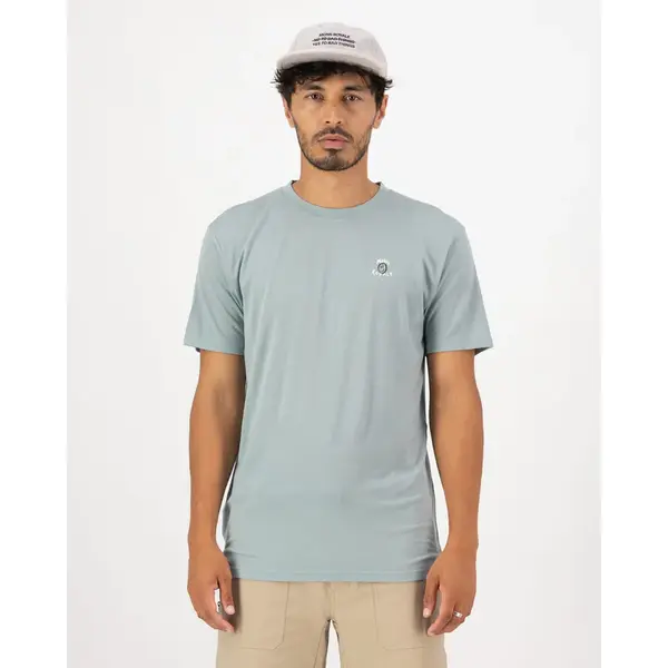 Mons Royale - T-shirt męski Icon Merino Classic T-Shirt - Rad Things / Dew, Rozmiar: S