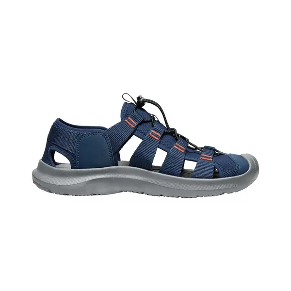 Keen sandały zabudowane męskie Seanik H2  - Naval Academy / Gold Flame, Rozmiar: 42, 3 zdjęcie