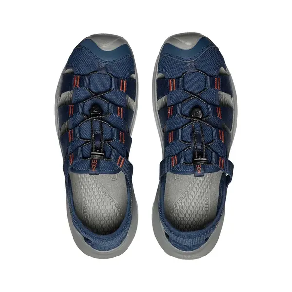 Keen sandały zabudowane męskie Seanik H2  - Naval Academy / Gold Flame, Rozmiar: 42, 4 zdjęcie