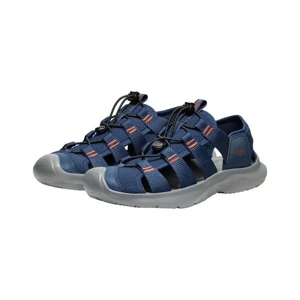 Keen sandały zabudowane męskie Seanik H2  - Naval Academy / Gold Flame, Rozmiar: 42