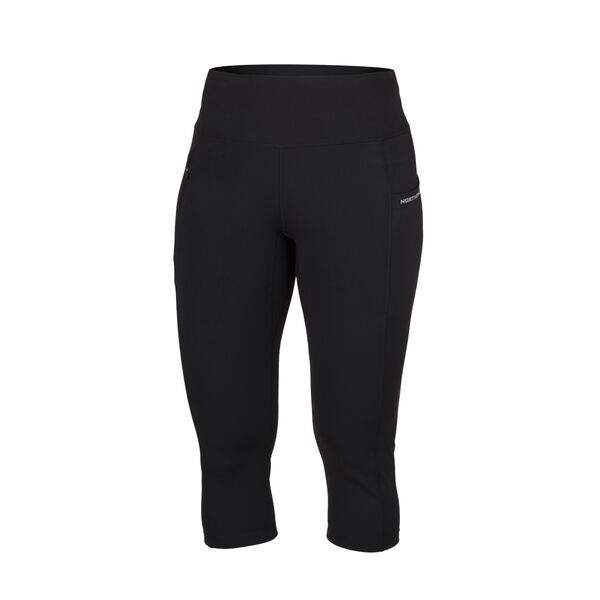 Northfinder damskie legginsy 3/4 outdoorowe Terra - black, Rozmiar: XXL