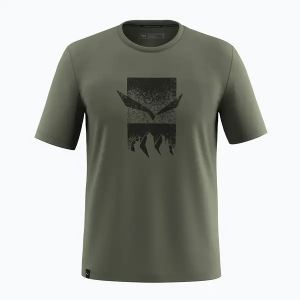 Salewa - Koszulka męska Eagle 3CIME T-SHIRT M - faded green, Rozmiar: XL
