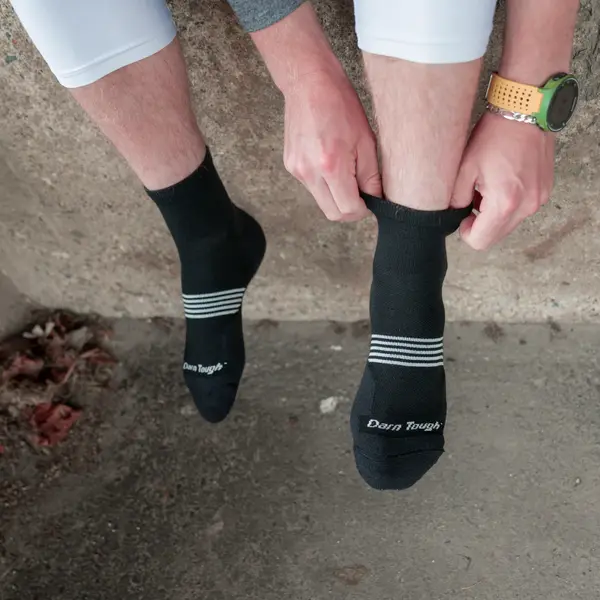 Darn Tough - skarpety męskie Element 1/4 Lightweight with Cushion - Black, Rozmiar: L (43-45.5), 3 zdjęcie