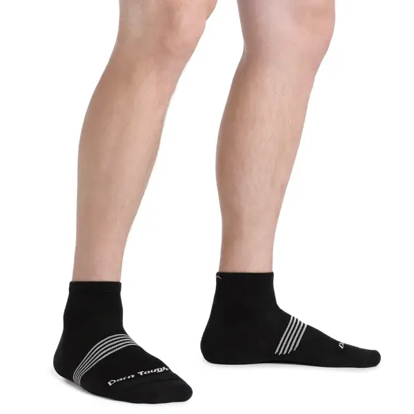 Darn Tough - skarpety męskie Element 1/4 Lightweight with Cushion - Black, Rozmiar: L (43-45.5), 4 zdjęcie