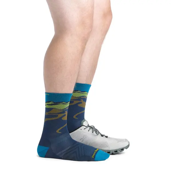 Darn Tough - skarpety męskie  Ridge Runner Micro Crew Ultra-Lightweight - Midnight, Rozmiar: L (43-45.5), 5 zdjęcie
