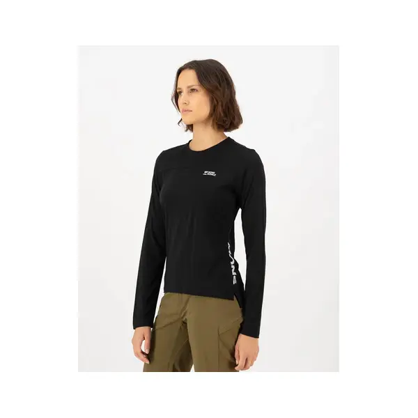 Mons Royale koszulka damska merino Diversion Bike Jersey Long Sleeve - Black, Rozmiar: M, 4 zdjęcie