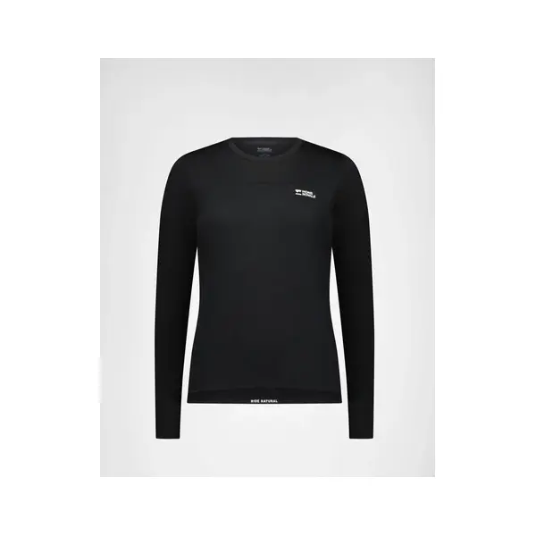 Mons Royale koszulka damska merino Diversion Bike Jersey Long Sleeve - Black, Rozmiar: M