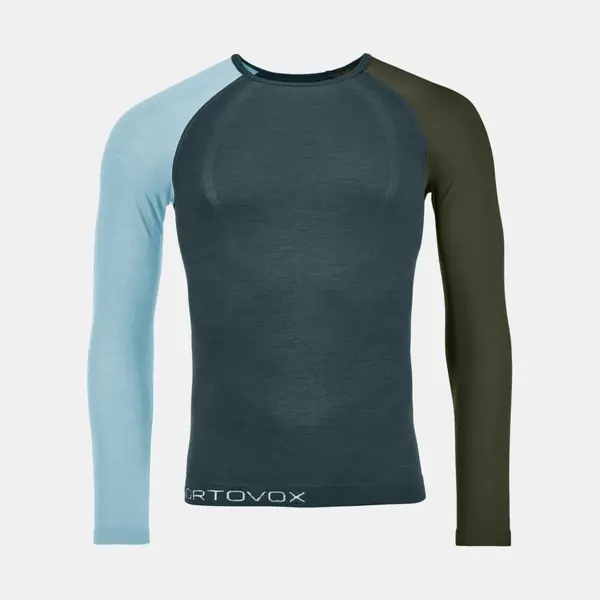 Ortovox Męska koszulka z wełną merino 120 COMP LIGHT LONG SLEEVE M dark arctic grey, Rozmiar: L