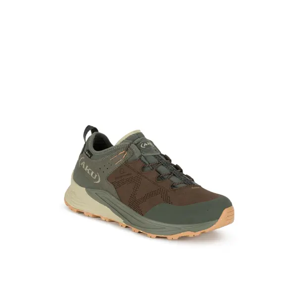 Aku męskie buty podejściowe M'S OMNIA V-LIGHT GTX, brown/ green, Rozmiar: 43