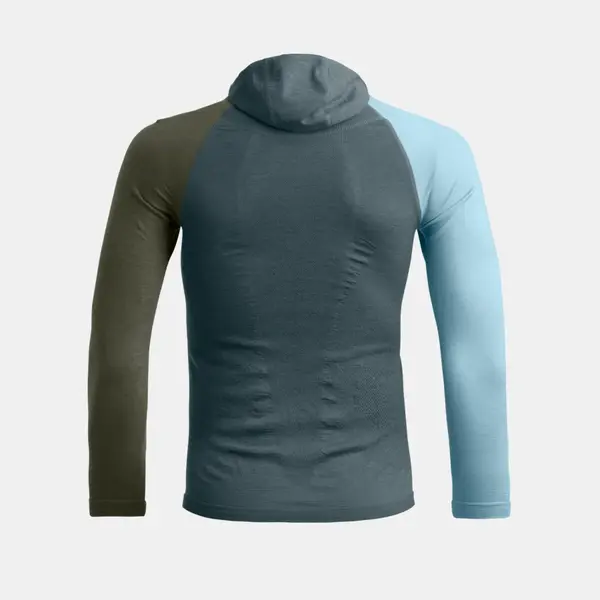 Ortovox męska koszulka termoaktywna z kapturem 120 COMP LIGHT HOODY M dark arctic grey, Kolor: szary, Rozmiar: XL, 2 zdjęcie