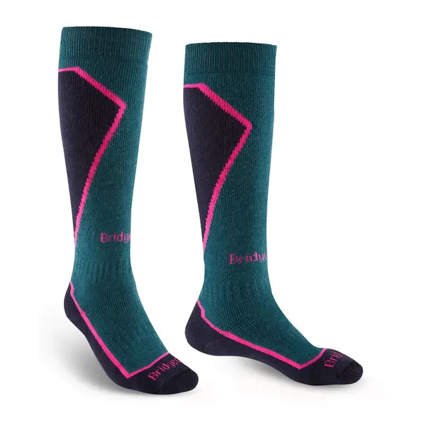 Bridgedale skarpety narciarskie damskie Ski Midweight Plus Lady - petrol/navy, Rozmiar: M (38-40)