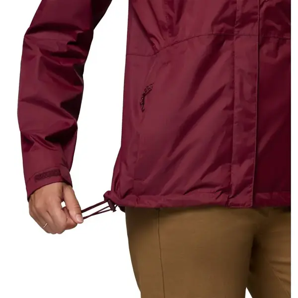 Columbia kurtka przeciwdeszczowa damska Pouring Adventure III Jacket - Rich Wine, Rozmiar: L, 8 zdjęcie