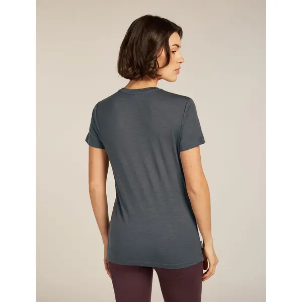 Icebreaker - Koszulka damska merino W 150 Tech Lite III SS Tee Terrain - Obsidian, Rozmiar: XL, 2 zdjęcie