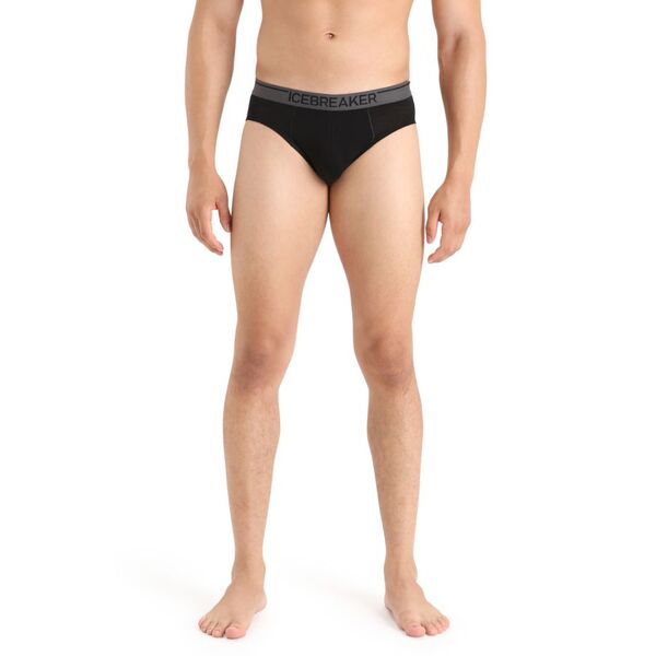 Icebreaker  slipy męskie z wełny merino Anatomica Briefs - Black, Rozmiar: XL, 2 zdjęcie