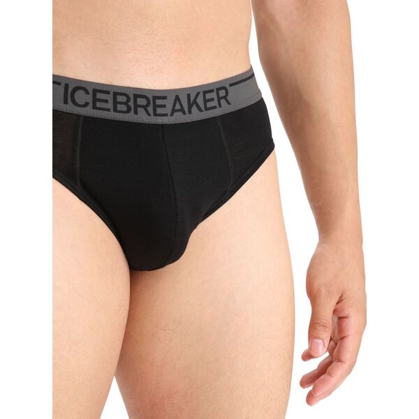 Icebreaker  slipy męskie z wełny merino Anatomica Briefs - Black, Rozmiar: L, 4 zdjęcie