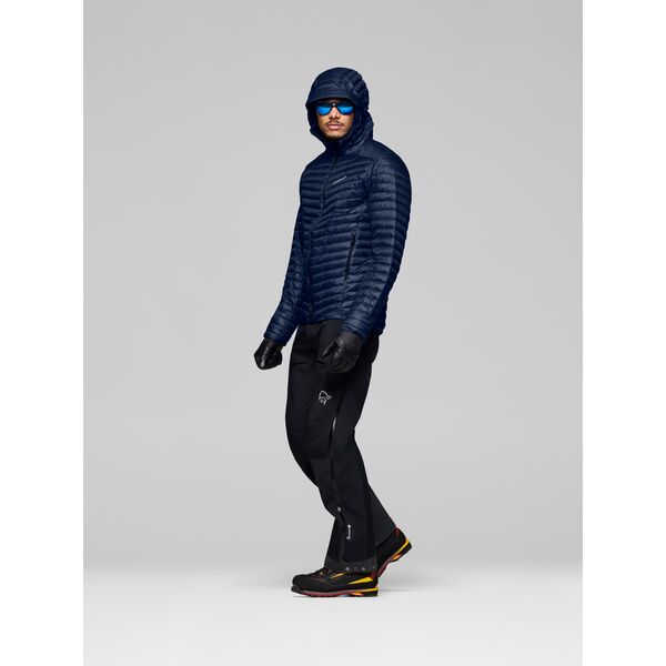 Norrona - Męska kurtka puchowa trollveggen down800 super light Hood Indigo Night, Rozmiar: XL, 2 zdjęcie