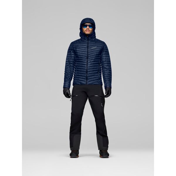 Norrona - Męska kurtka puchowa trollveggen down800 super light Hood Indigo Night, Rozmiar: M