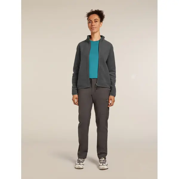 Icebreaker - Ciepła bluza damska z domieszką wełny merino W M 800 Clas Pile LSZip OBSIDIAN, Rozmiar: XL, 3 zdjęcie