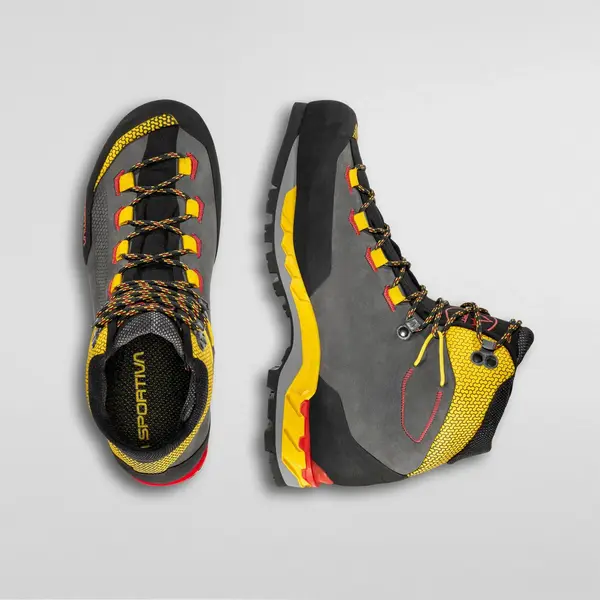 La Sportiva - Męskie buty wysokogórskie Trango Tech Leather Gtx Black/Yellow, Rozmiar: 44.5, 6 zdjęcie