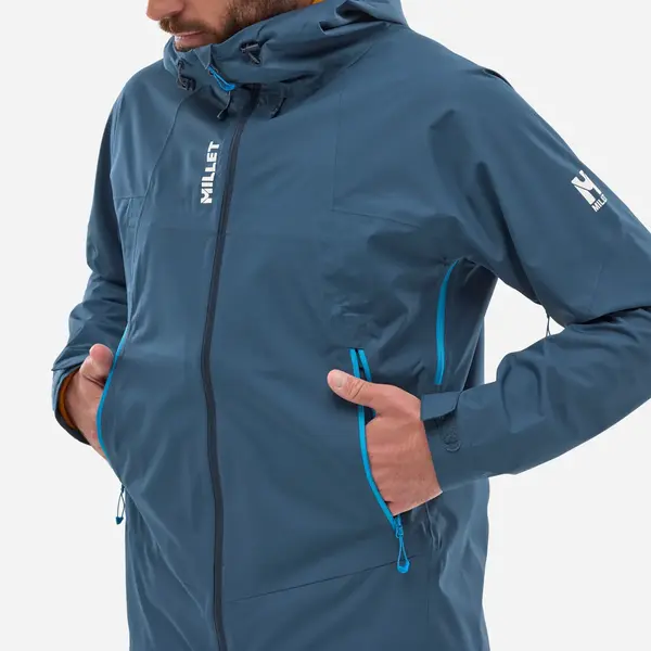 Millet - Męska kurtka przeciwdeszczowa FITZ ROY JKT M DARK DENIM, Rozmiar: XXL, 7 zdjęcie