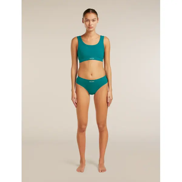 Icebreaker figi damskie W Merino Rib Lotus Hipster - Tidal Teal, Rozmiar: XL, 3 zdjęcie