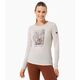Super.Natural koszulka damska merino LS Sunbirch beżowa, Rozmiar: M, 3 zdjęcie