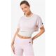 Super.Natural koszulka damska Crop Losee Tee - orchid ice / fresh white, Rozmiar: S, 3 zdjęcie