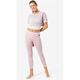 Super.Natural koszulka damska Crop Losee Tee - orchid ice / fresh white, Rozmiar: S, 4 zdjęcie