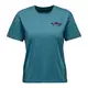 Black Diamond - T-shirt damski W MOUNTAINSCAPE SS TEE - Creek Blue, Rozmiar: L